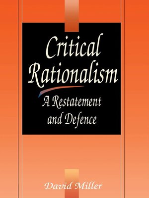 cover image of Critical Rationalism